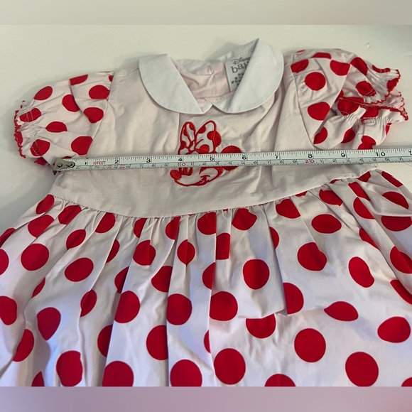 New DISNEY Baby Minnie Mouse Red  Infant 12-18 M Dress - Picture 14 of 16